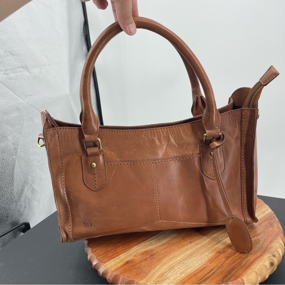 Born Tan Leather Shoulder Bag